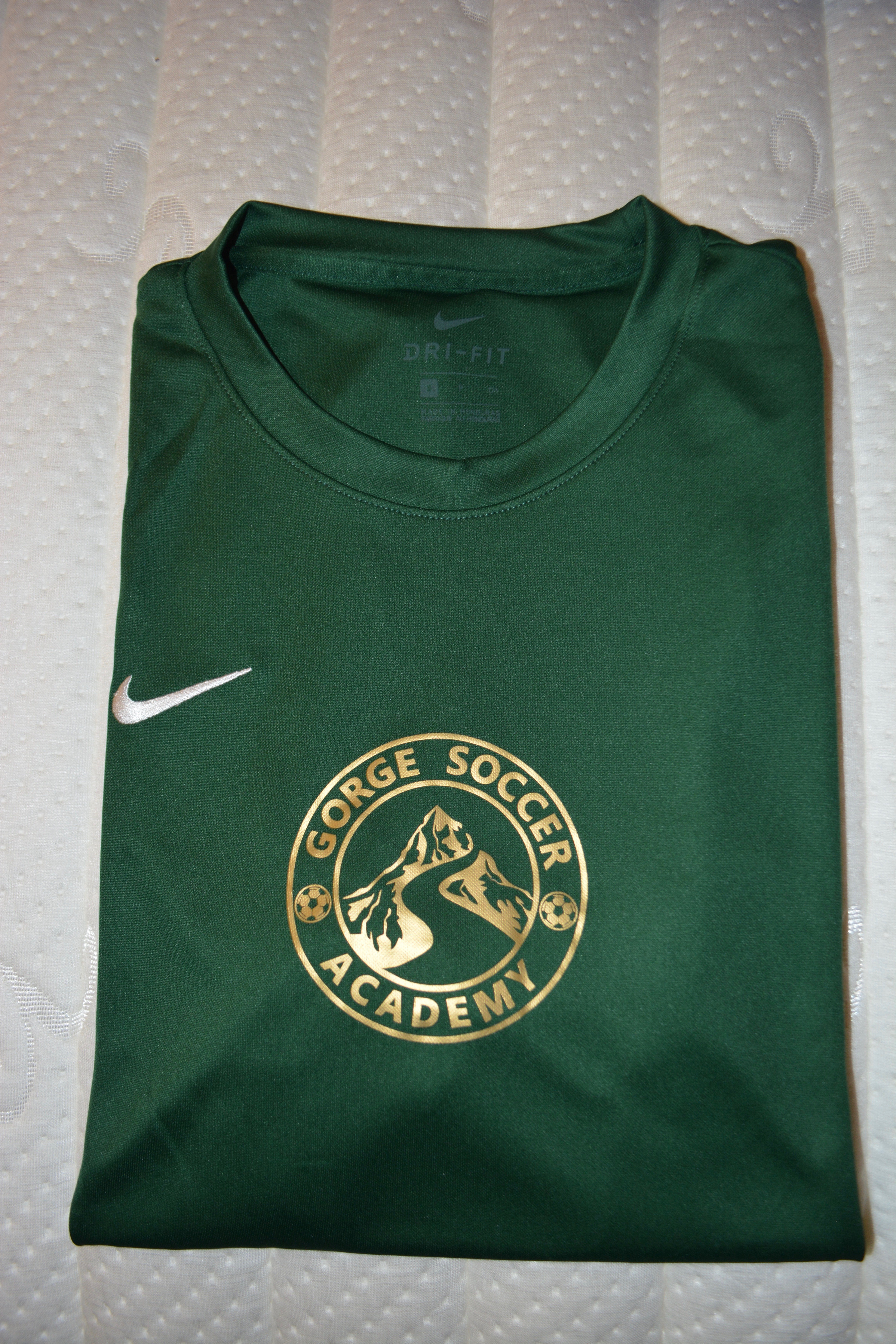 Green GSA Training Jersey with Gold Printed Logo